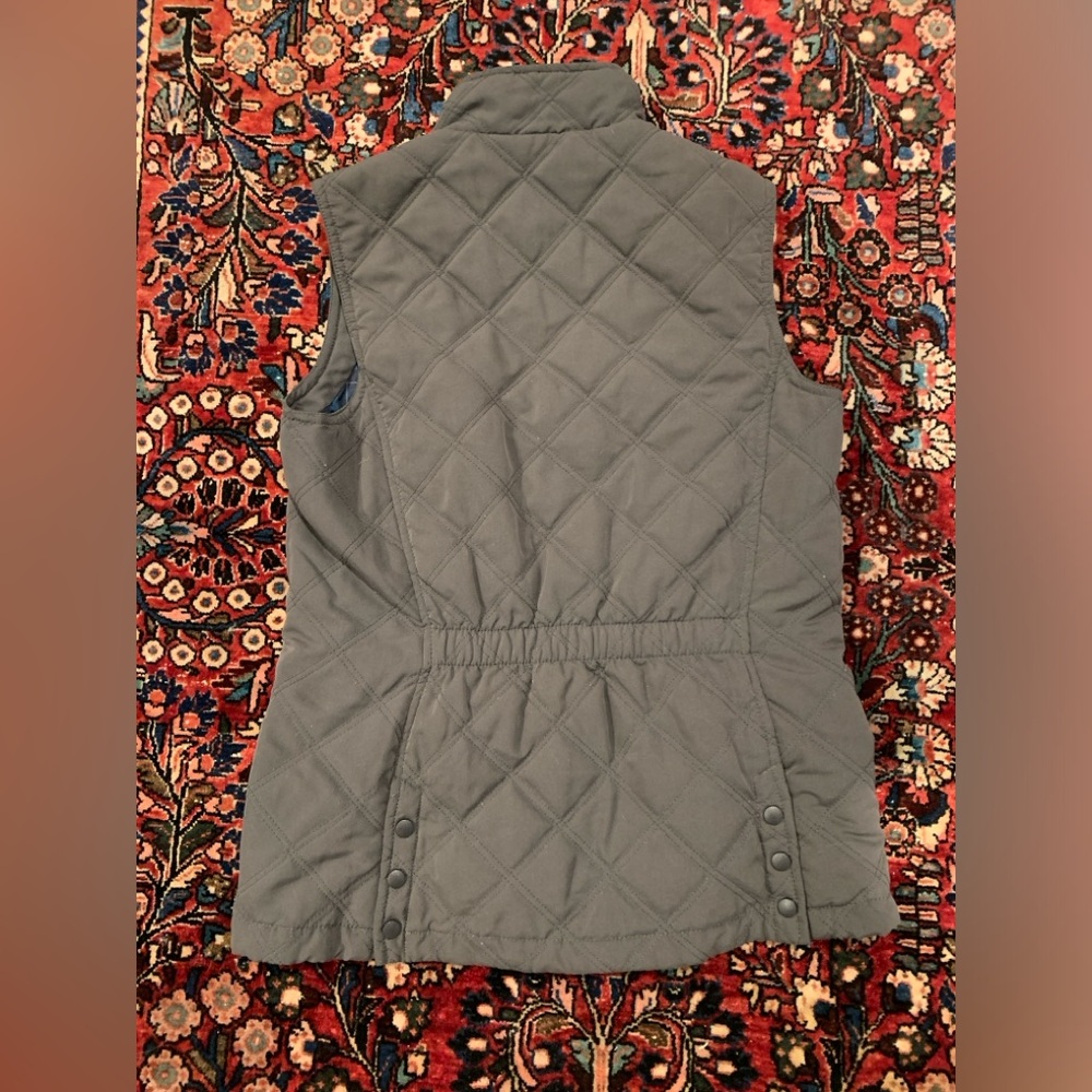 Dover Saddlery Riding Sport size S gray quilted vest - Picture 4 of 4